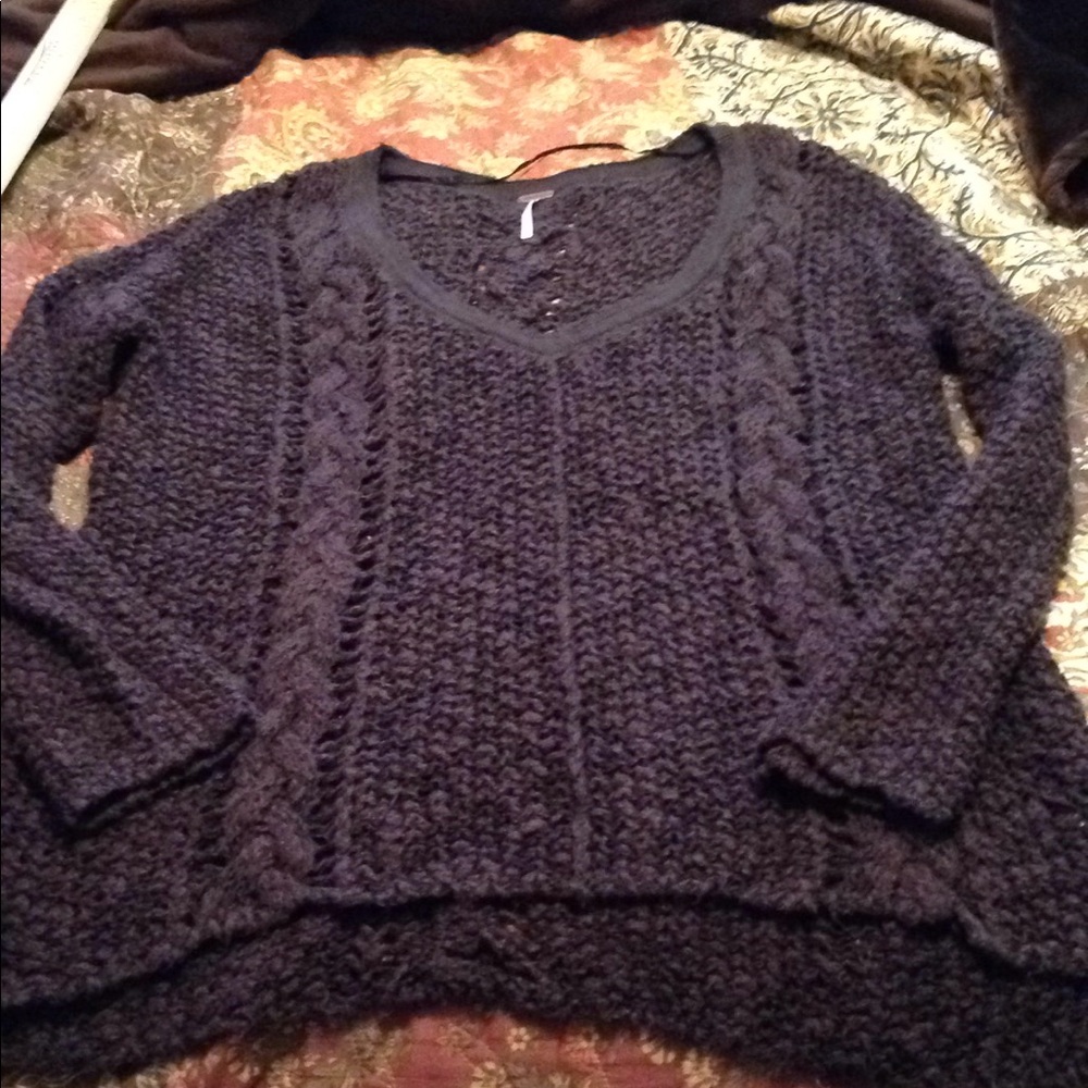 Free People cable knit sweater